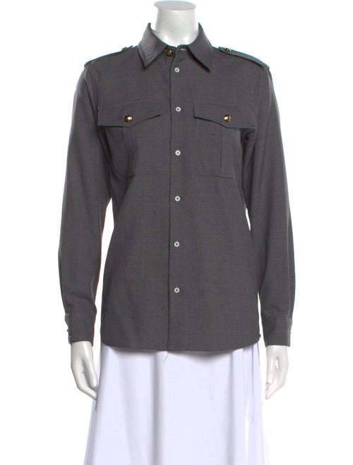 Nili Lotan Long Sleeve Button-Up Top