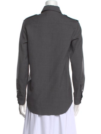 Nili Lotan Long Sleeve Button-Up Top