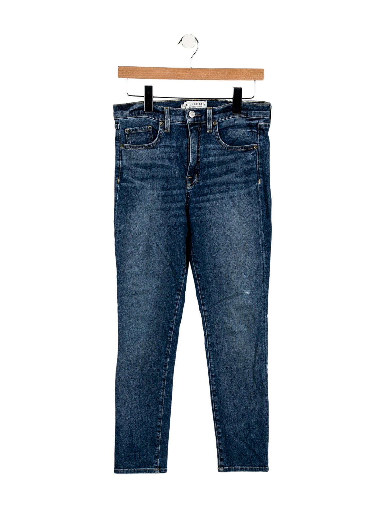 Nili Lotan Mid-Rise Skinny Leg Jeans