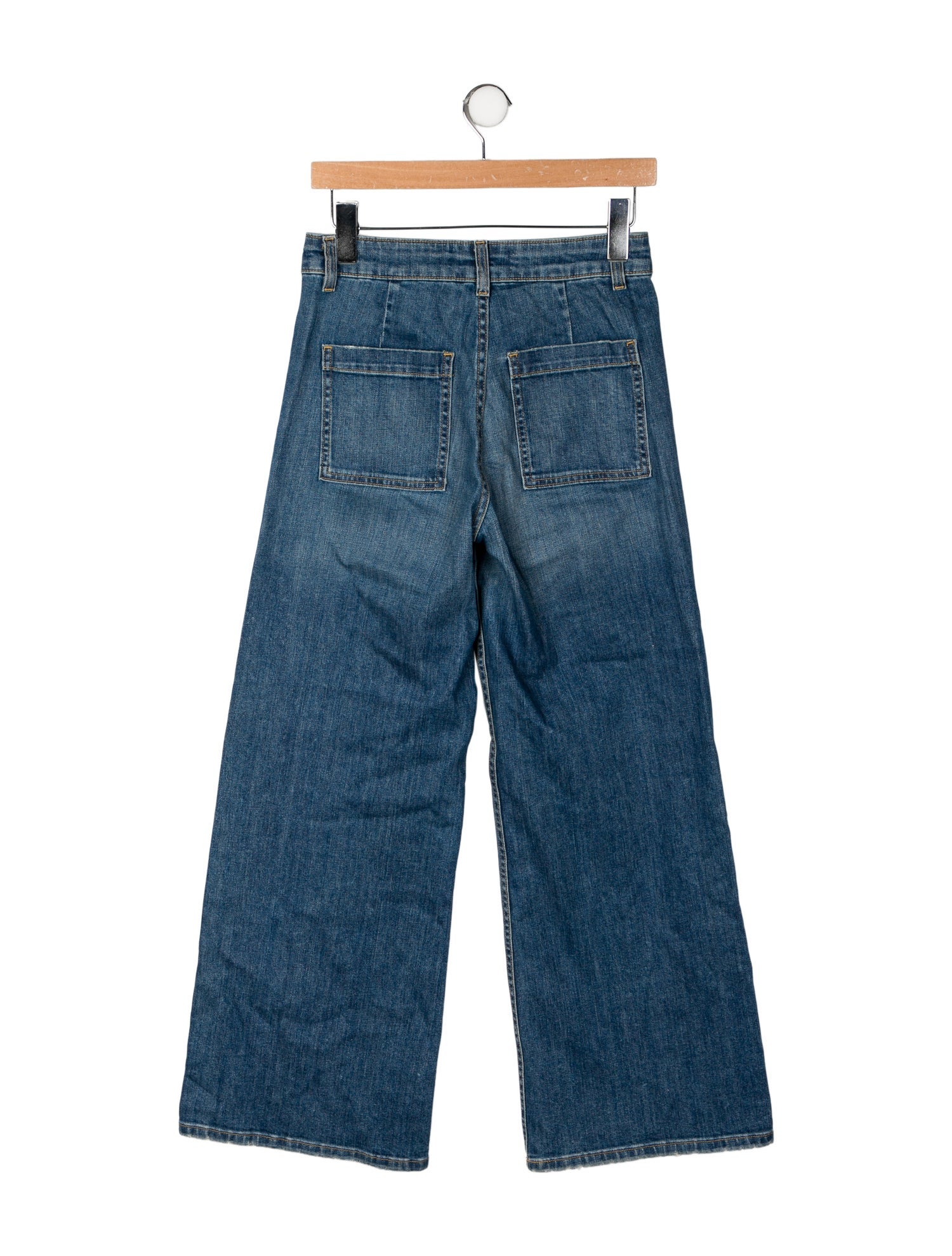 Nili Lotan Mid-Rise Wide Leg Jeans