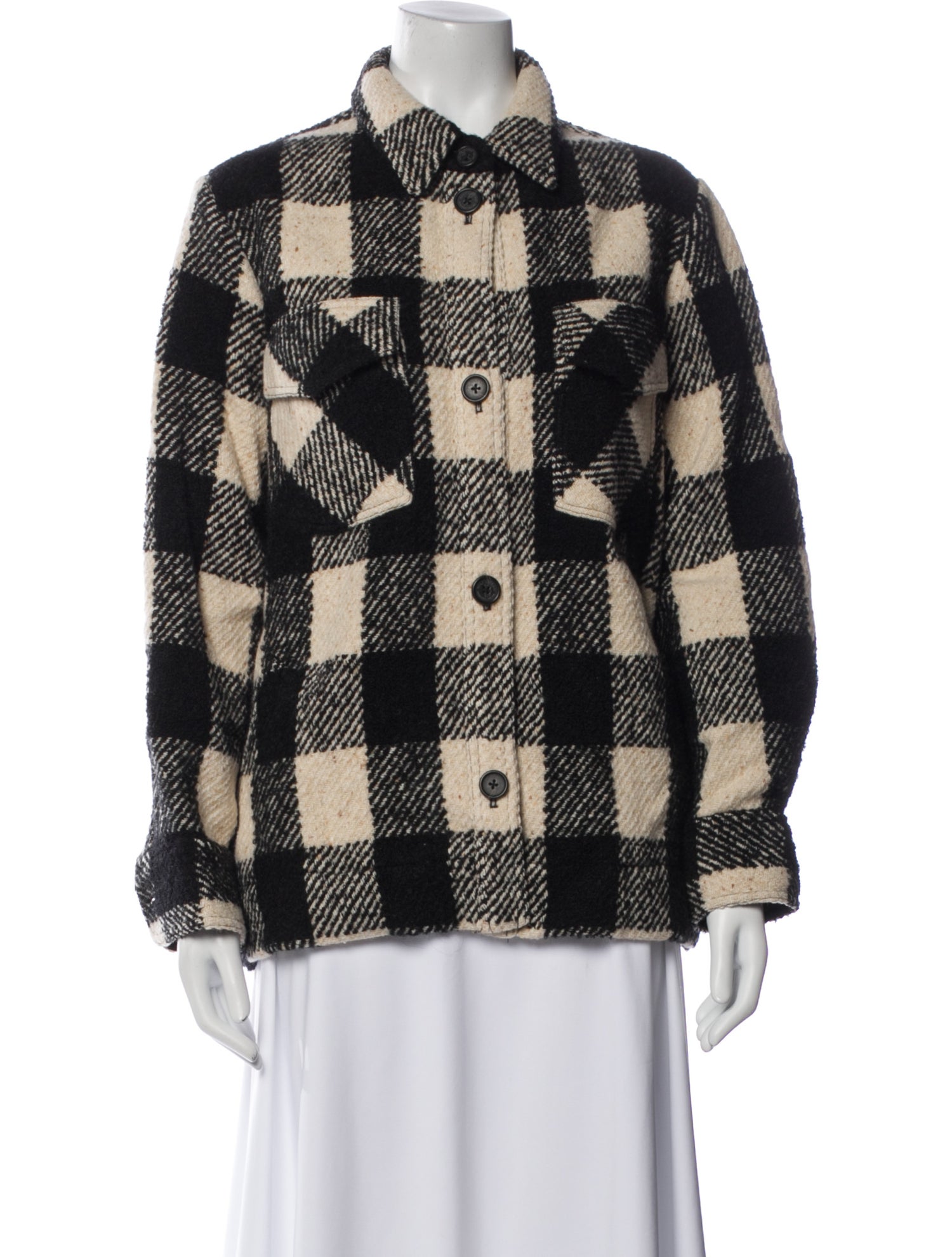Nili Lotan Plaid Print Jacket