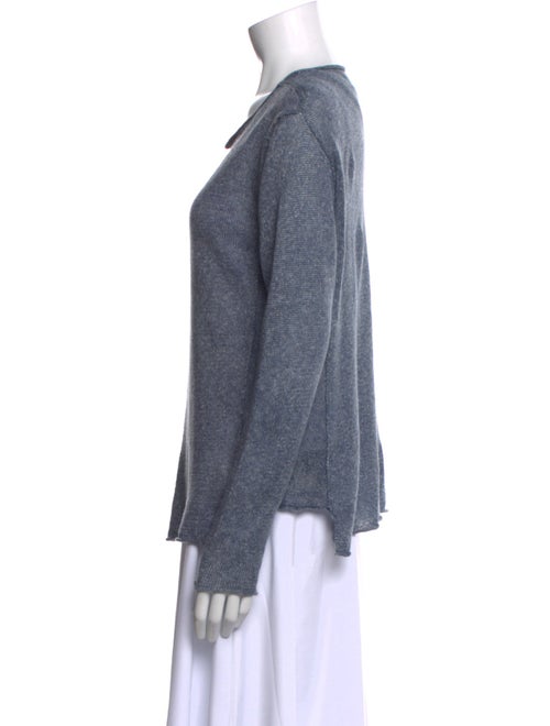 Nili Lotan Linen Scoop Neck T-Shirt