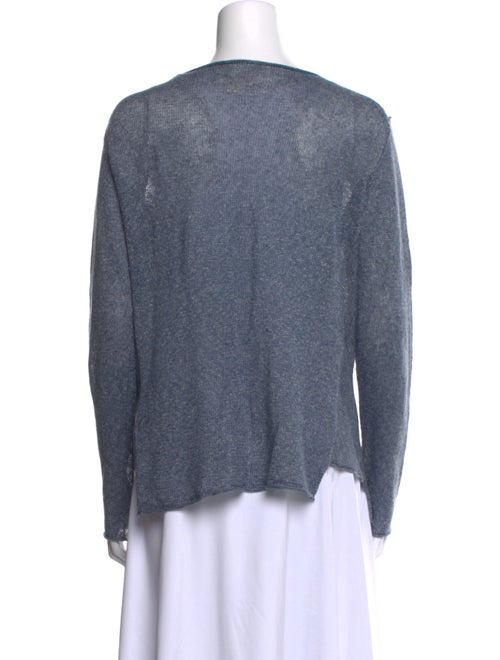 Nili Lotan Linen Scoop Neck T-Shirt