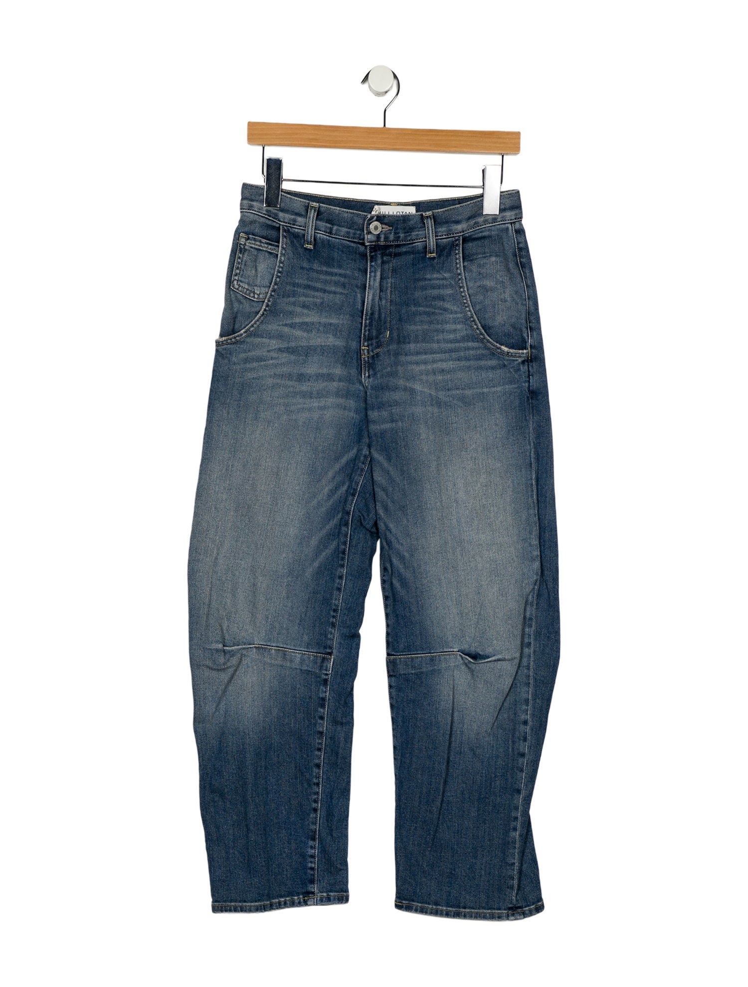 Nili Lotan Mid-Rise Straight Leg Jeans