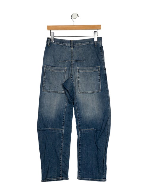 Nili Lotan Mid-Rise Straight Leg Jeans