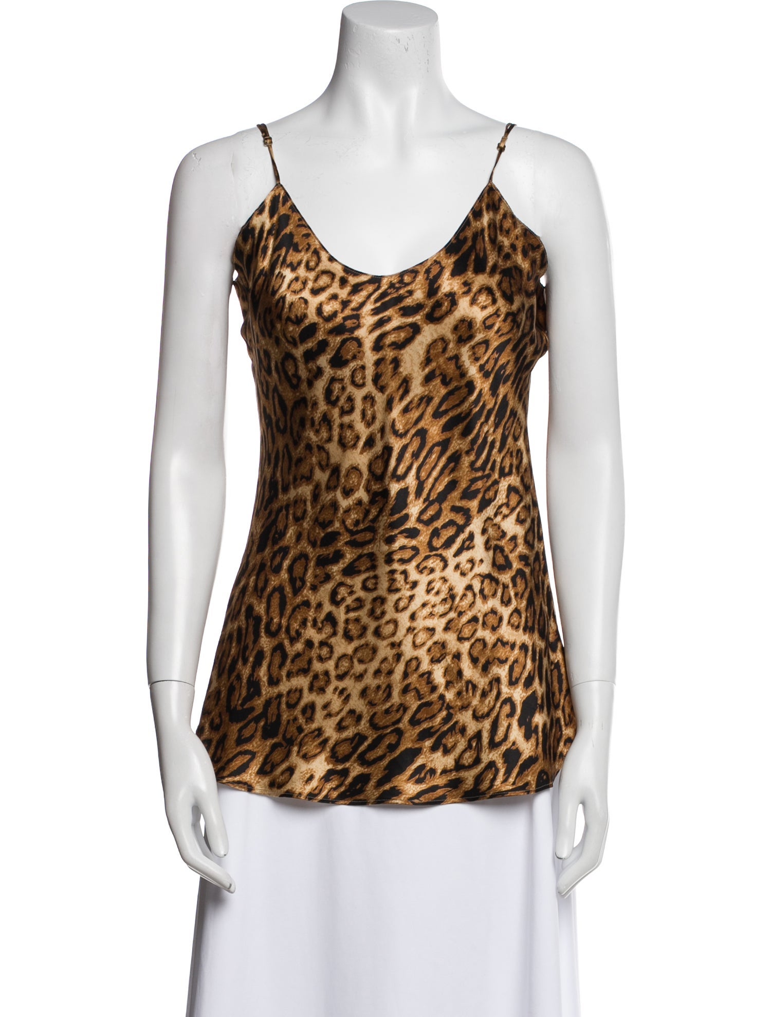 Nili Lotan Silk Animal Print Top