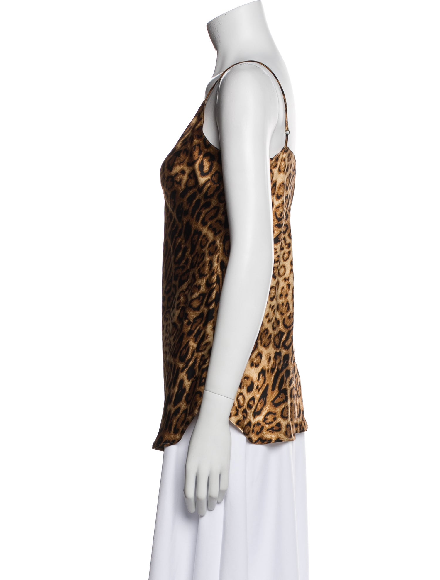Nili Lotan Silk Animal Print Top