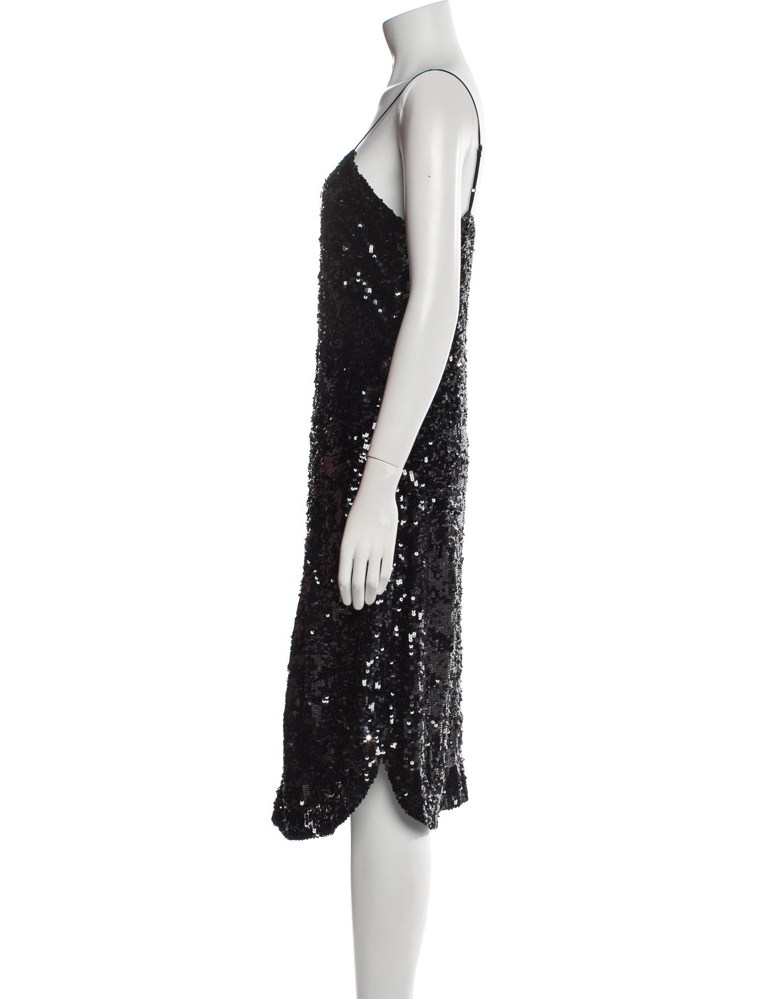 Nili Lotan V-Neck Midi Length Dress