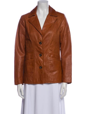 Nili Lotan Lamb Leather Blazer