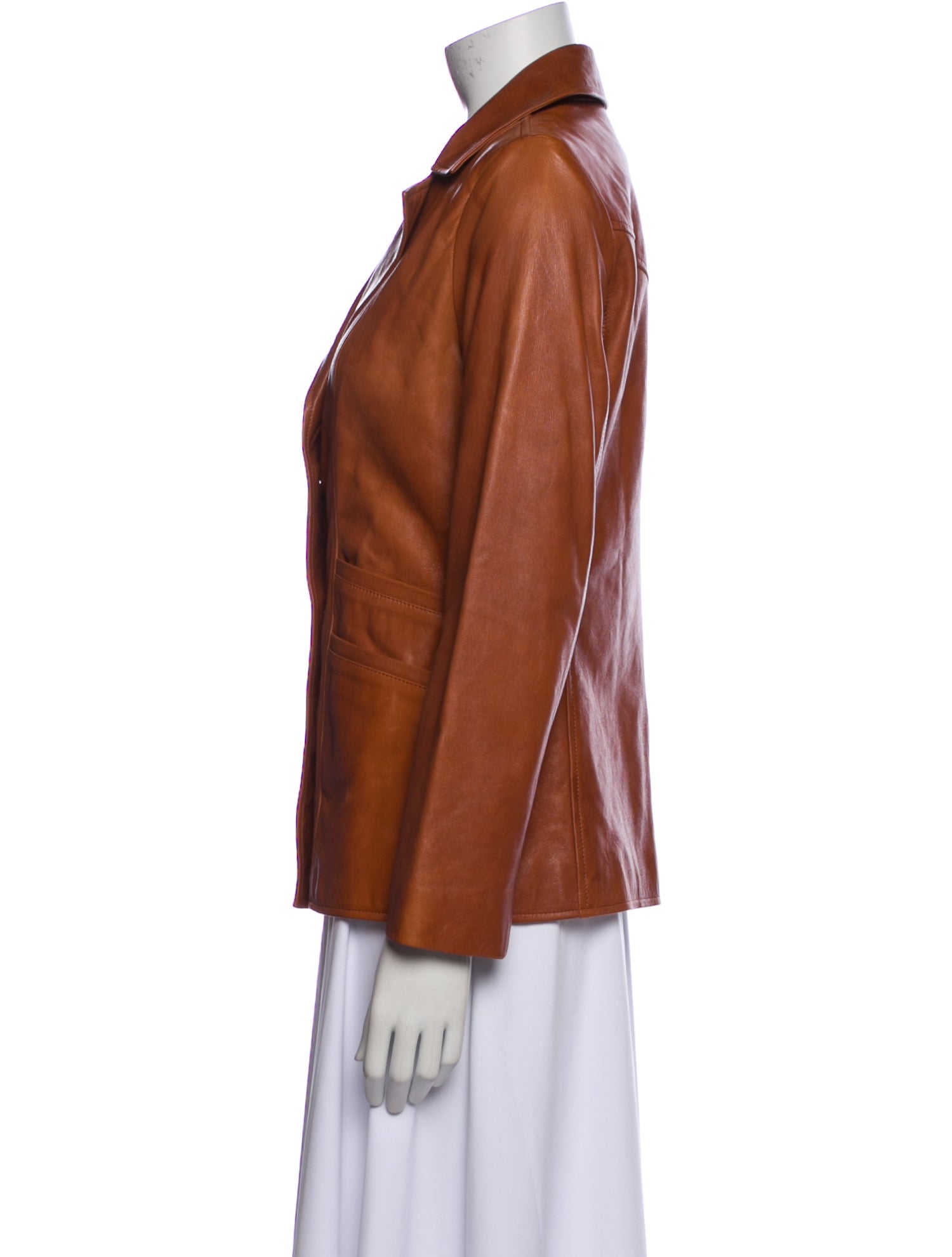 Nili Lotan Lamb Leather Blazer