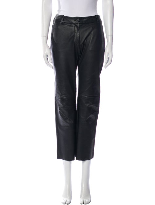 Nili Lotan Lambskin Wide Leg Pants
