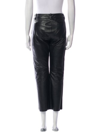 Nili Lotan Lambskin Wide Leg Pants