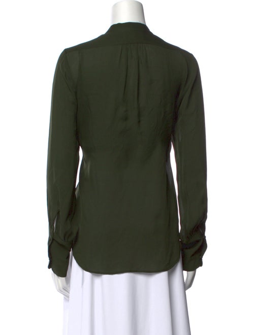 Nili Lotan Silk V-Neck Blouse