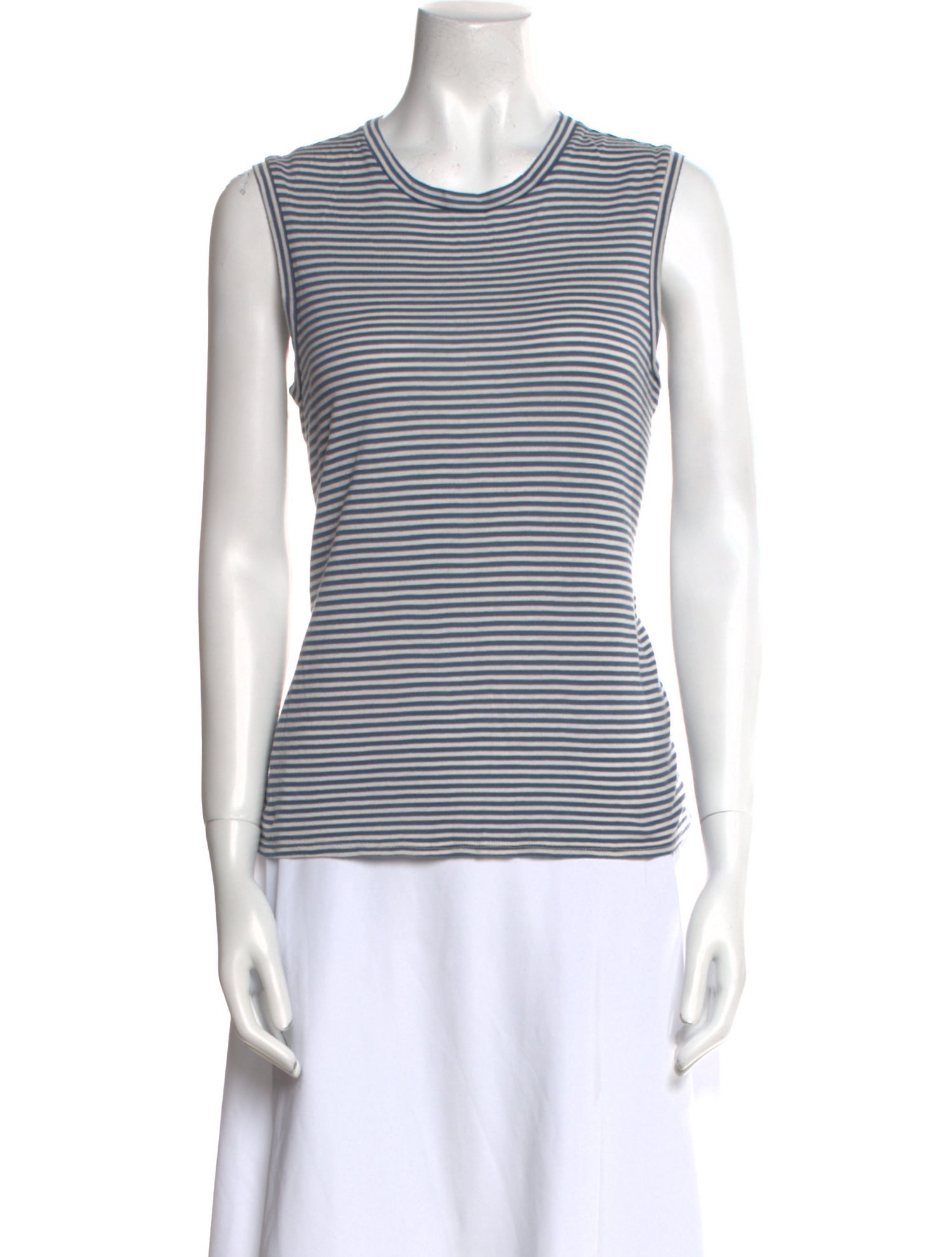 Nili Lotan Striped Crew Neck Top