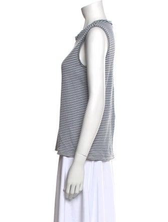 Nili Lotan Striped Crew Neck Top