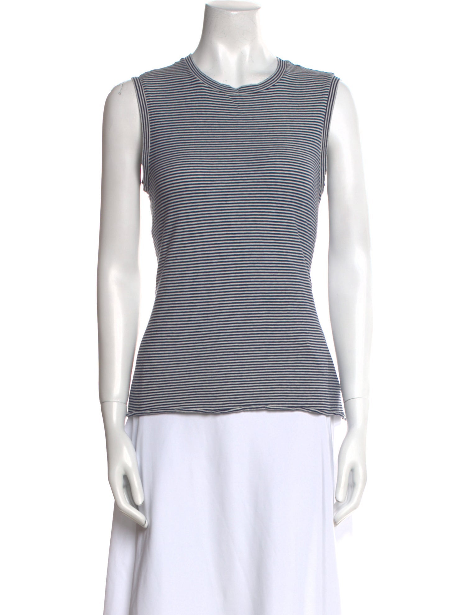 Nili Lotan Striped Crew Neck Top