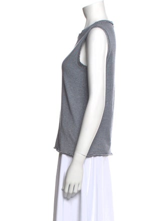 Nili Lotan Striped Crew Neck Top