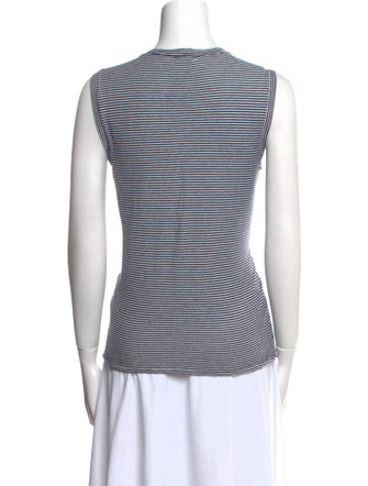 Nili Lotan Striped Crew Neck Top