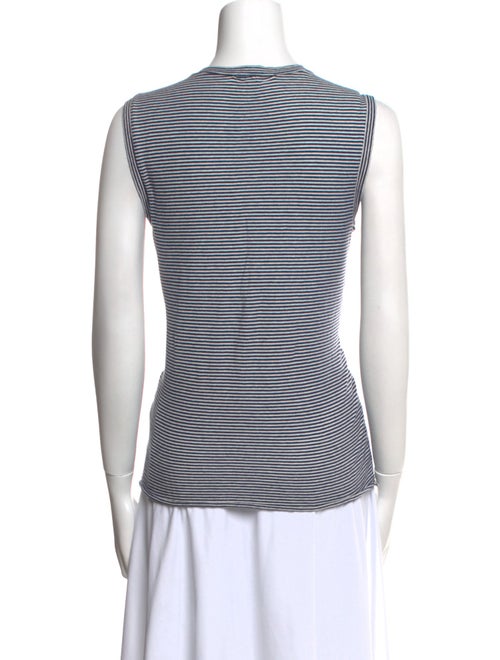 Nili Lotan Striped Crew Neck Top