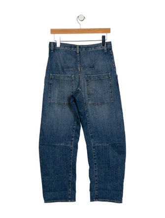 Nili Lotan High-Rise Straight Leg Jeans