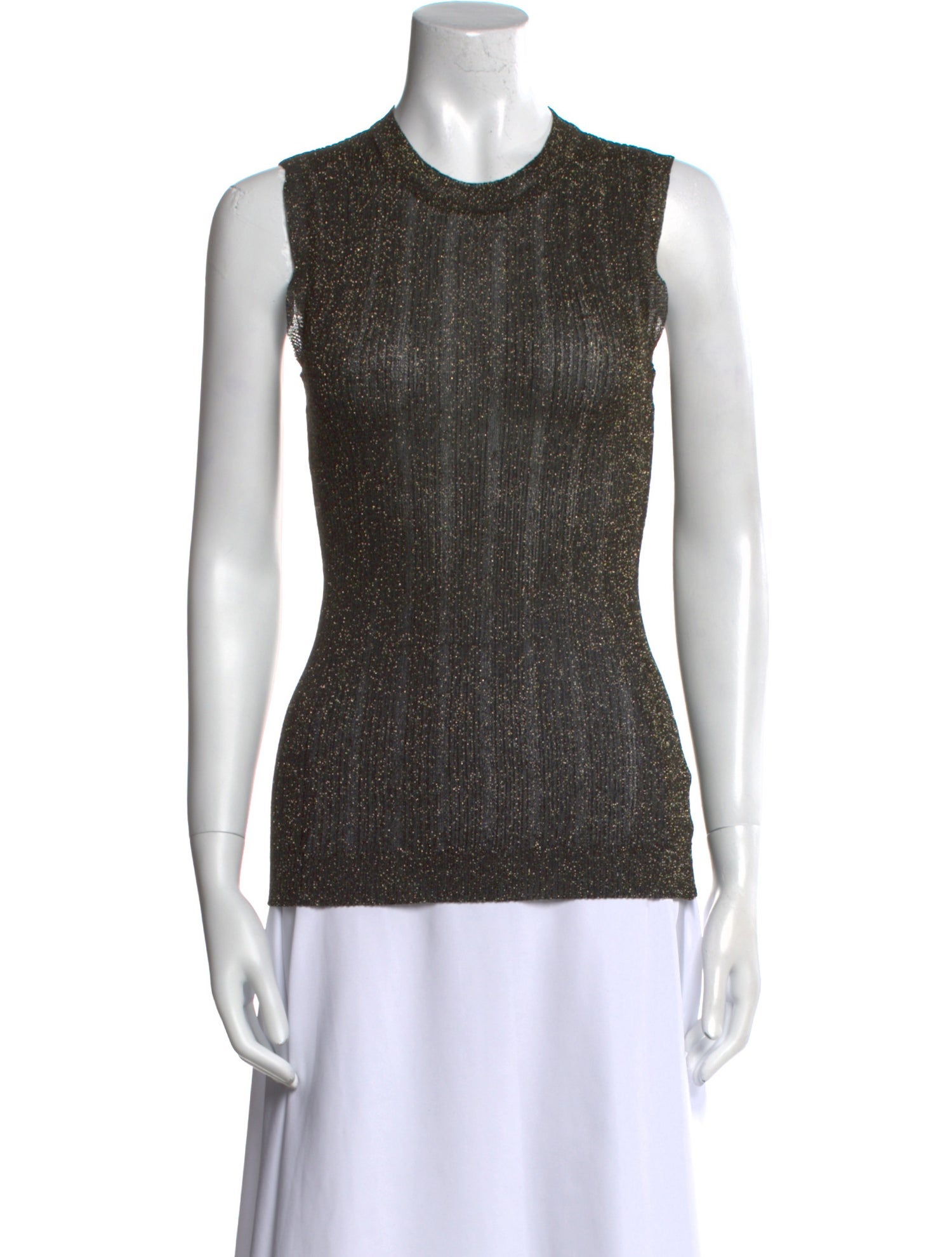 Nili Lotan Printed Crew Neck Top