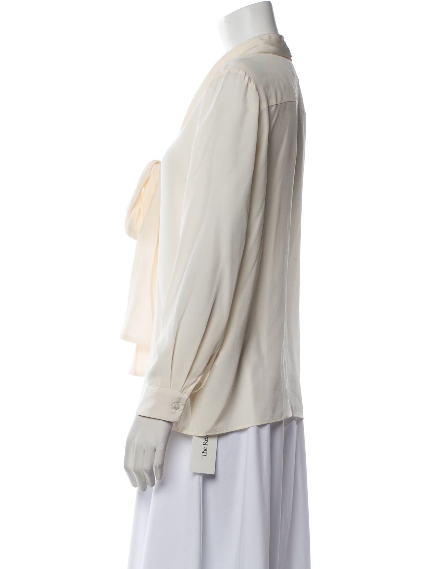 Nili Lotan Silk V-Neck Blouse