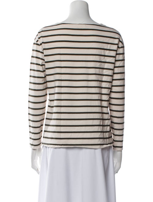 Nili Lotan Striped Scoop Neck Top