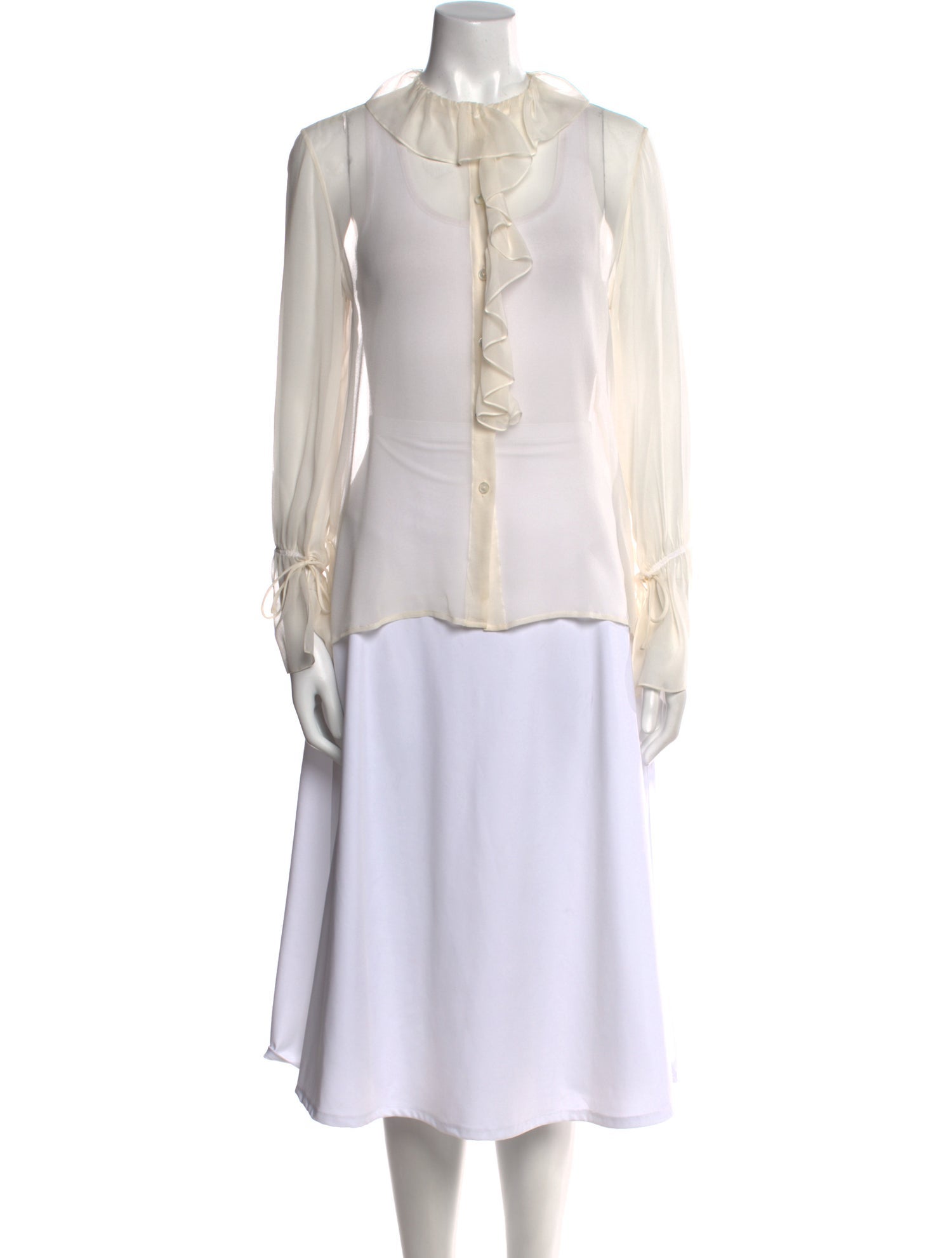 Nili Lotan Mock Neck Long Sleeve Tunic