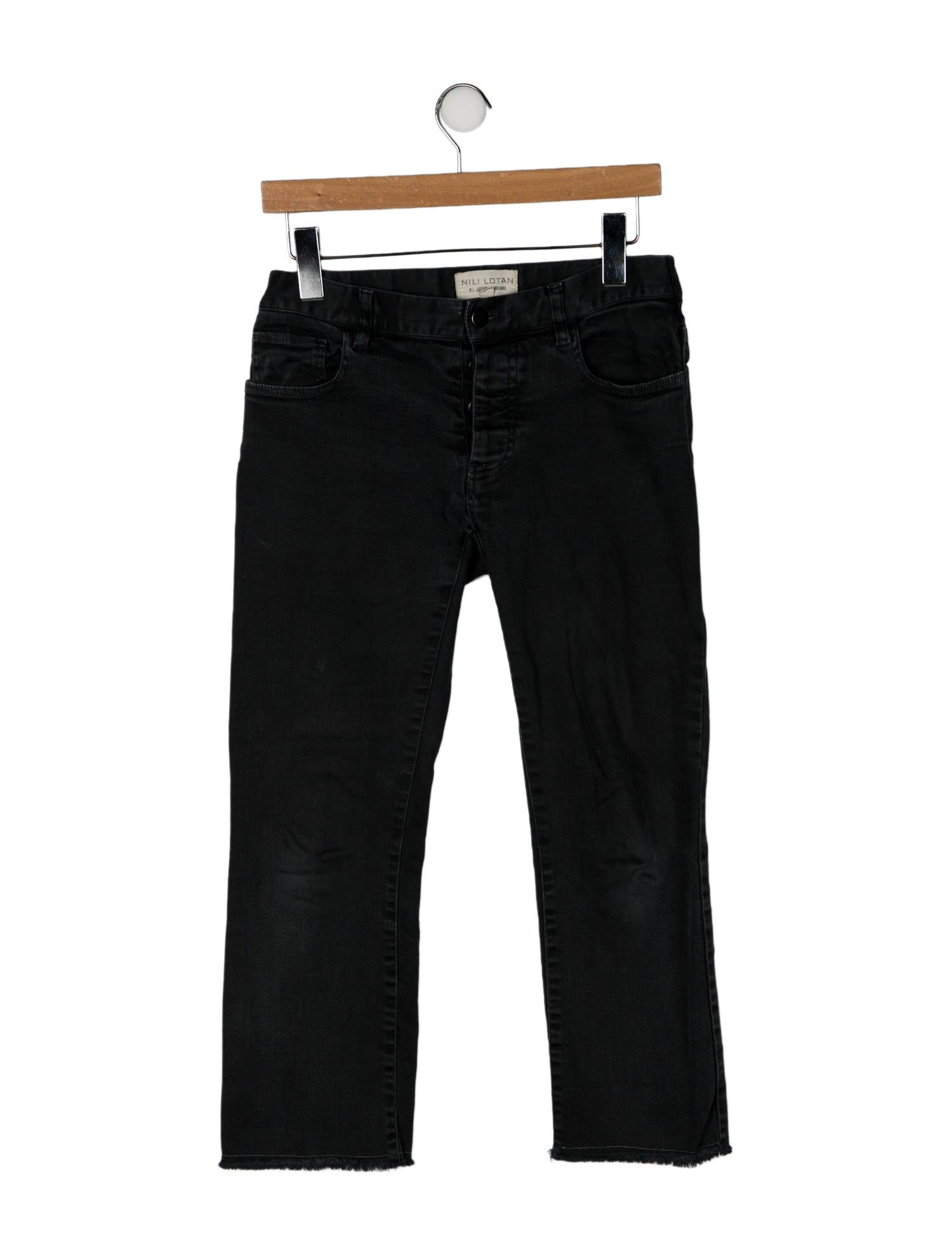 Nili Lotan Mid-Rise Straight Leg Jeans