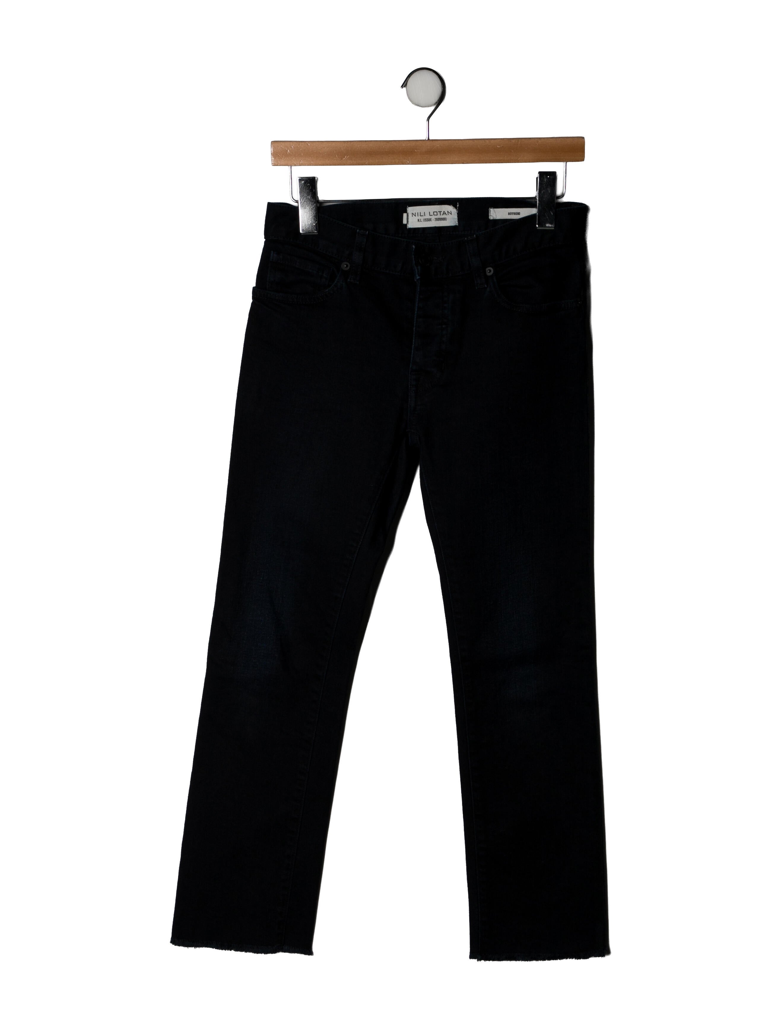 Nili Lotan Mid-Rise Straight Leg Jeans