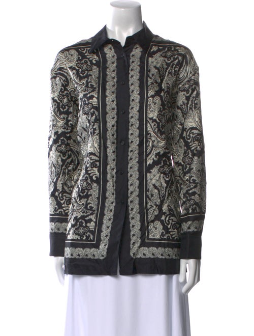 Nili Lotan Silk Paisley Print Tunic