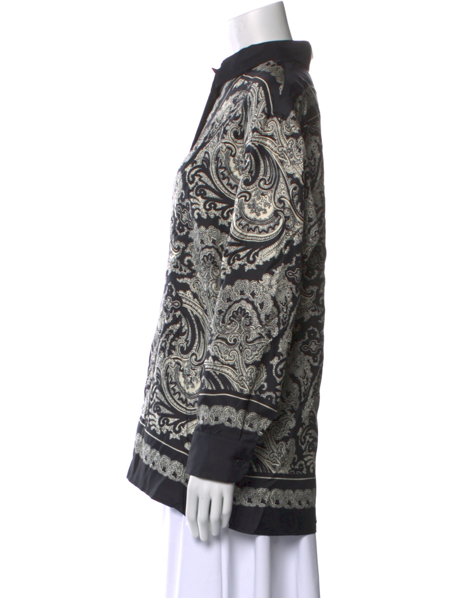 Nili Lotan Silk Paisley Print Tunic