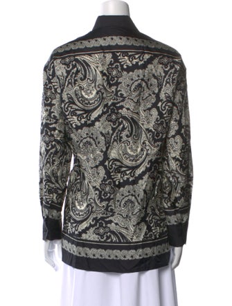 Nili Lotan Silk Paisley Print Tunic