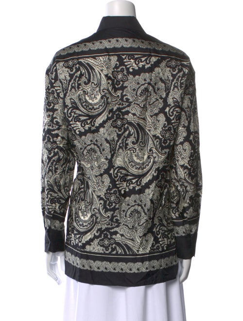 Nili Lotan Silk Paisley Print Tunic