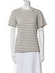 Nili Lotan Striped Crew Neck T-Shirt