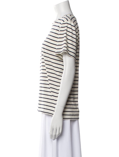 Nili Lotan Striped Crew Neck T-Shirt