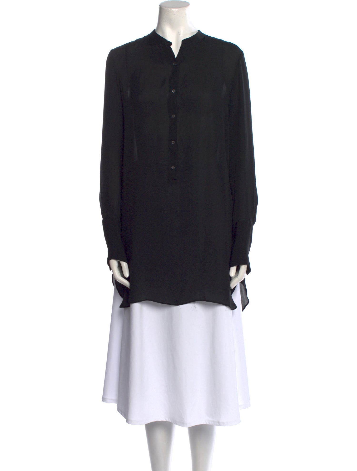 Nili Lotan Silk Crew Neck Tunic