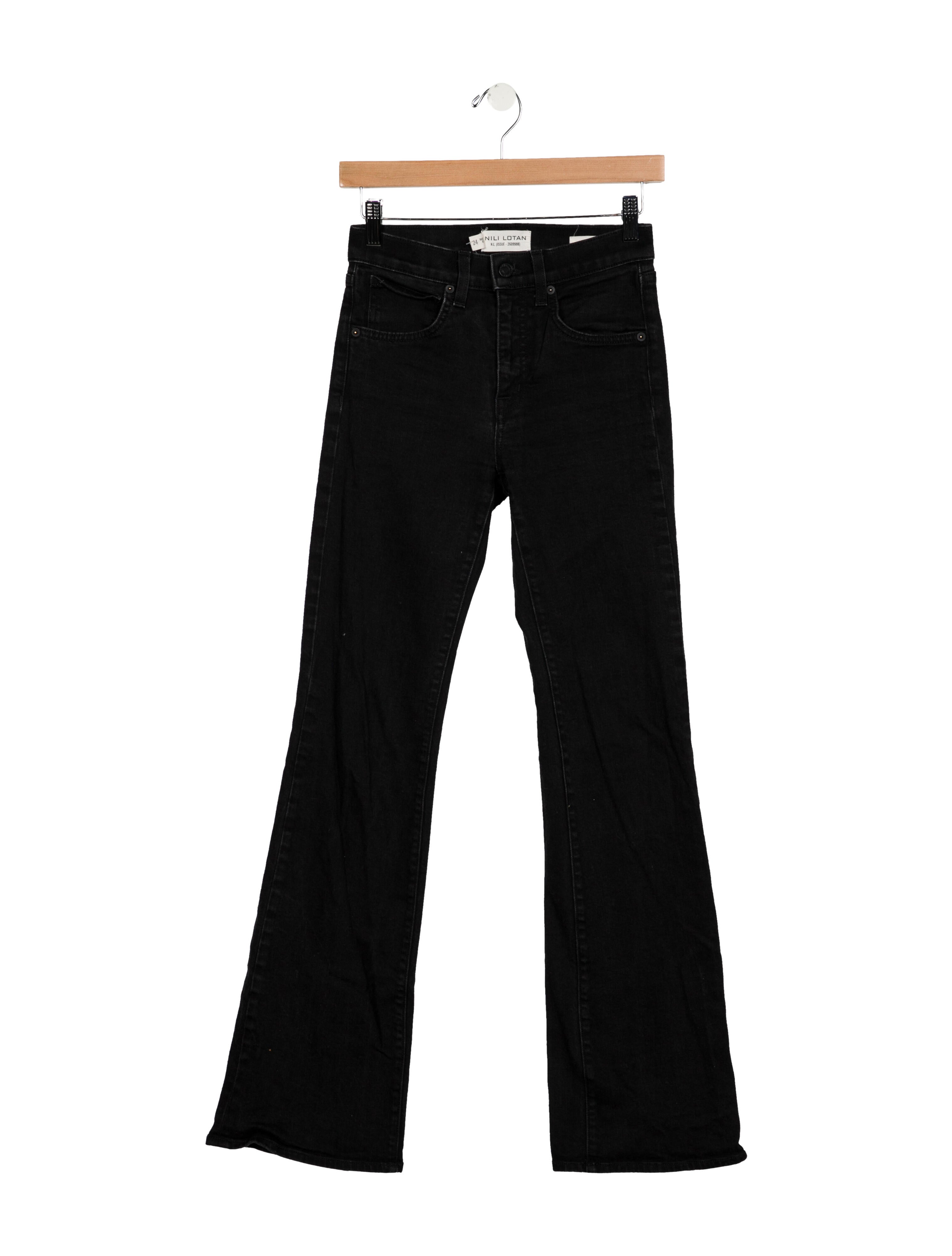 Nili Lotan Mid-Rise Wide Leg Jeans