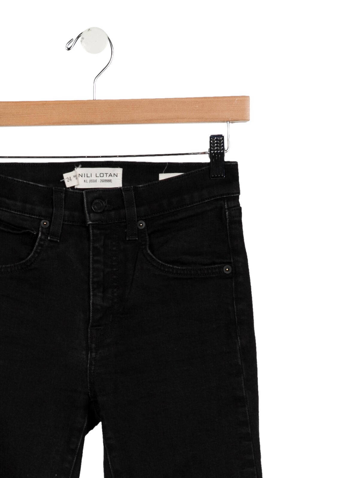 Nili Lotan Mid-Rise Wide Leg Jeans