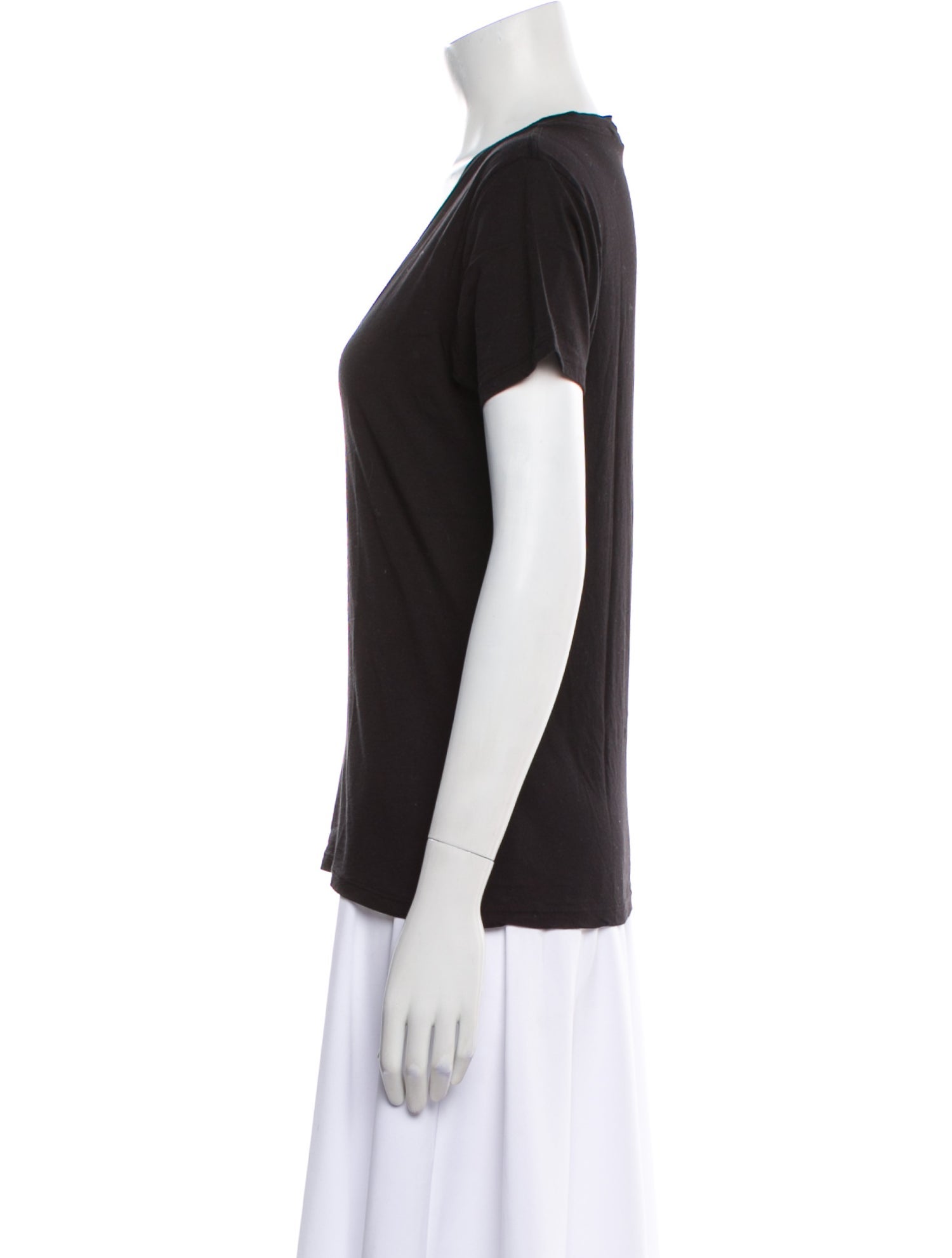 Nili Lotan V-Neck Short Sleeve T-Shirt