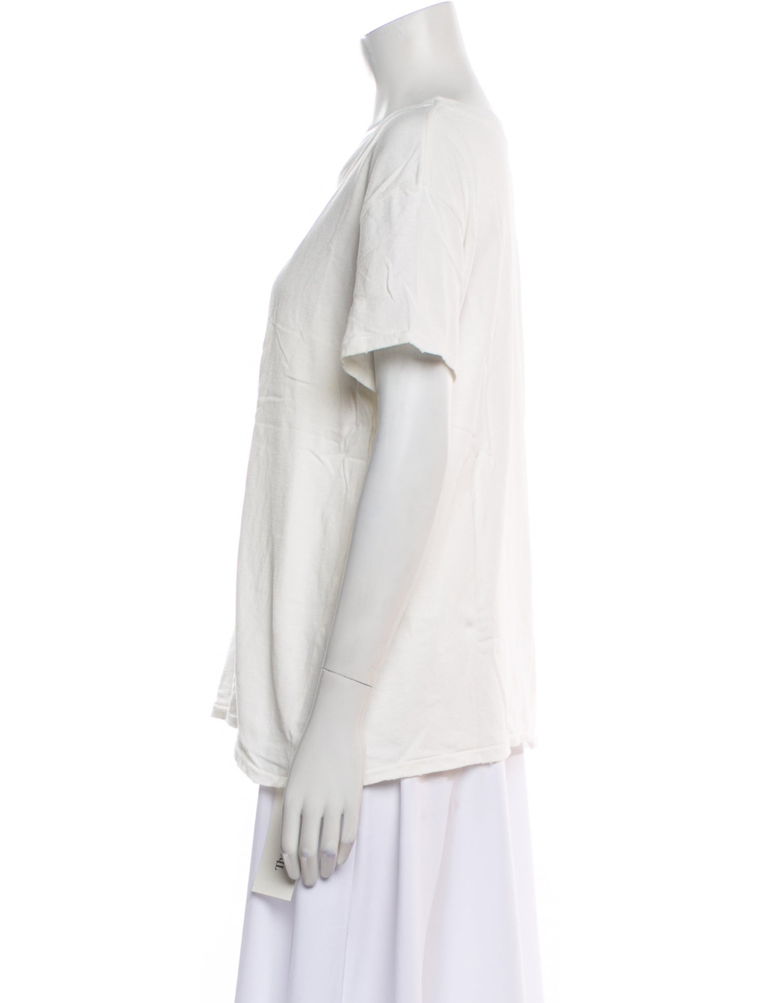 Nili Lotan Bateau Neckline Short Sleeve T-Shirt