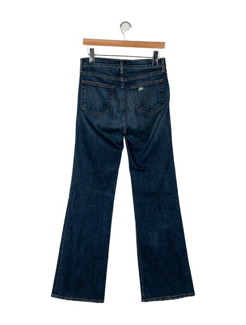 Nili Lotan Mid-Rise Wide Leg Jeans