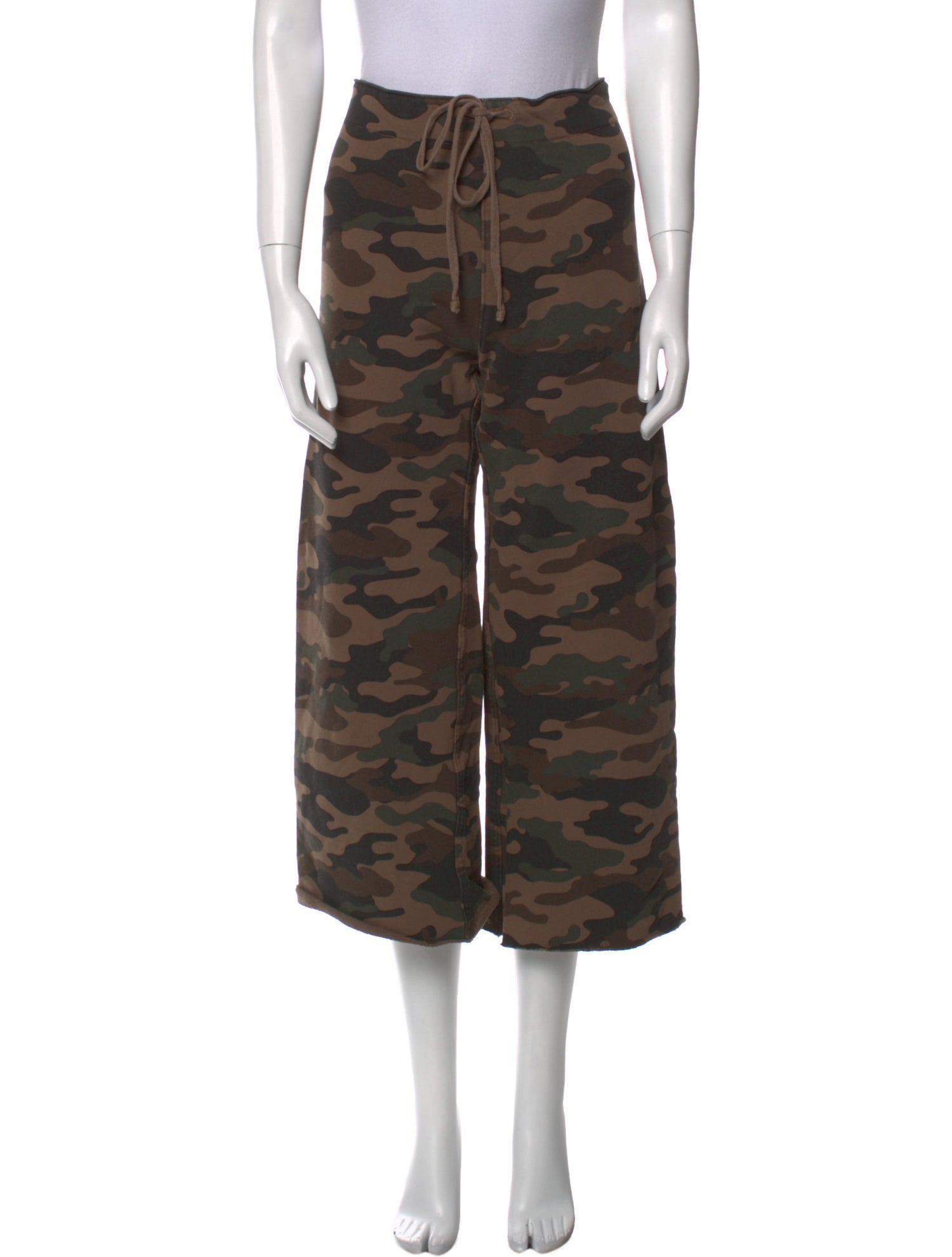Nili Lotan Camouflage Print Wide Leg Pants