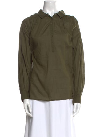 Nili Lotan Long Sleeve Button-Up Top