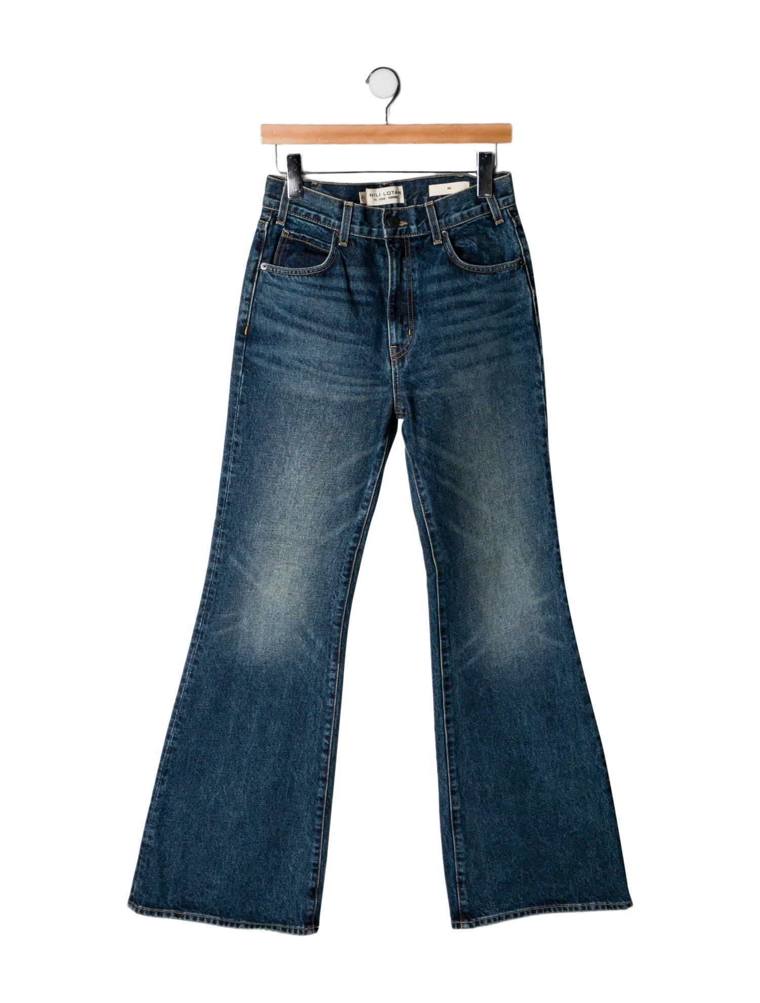 Nili Lotan High-Rise Wide Leg Jeans