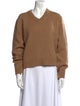 Nili Lotan Camel Hair V-Neck Sweater