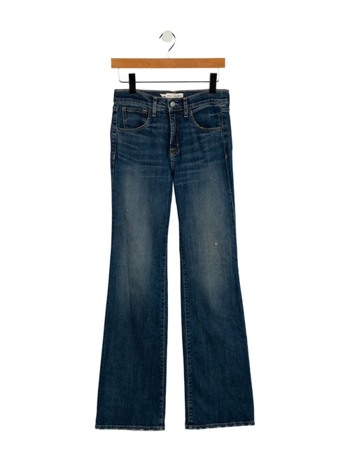 Nili Lotan Mid-Rise Wide Leg Jeans