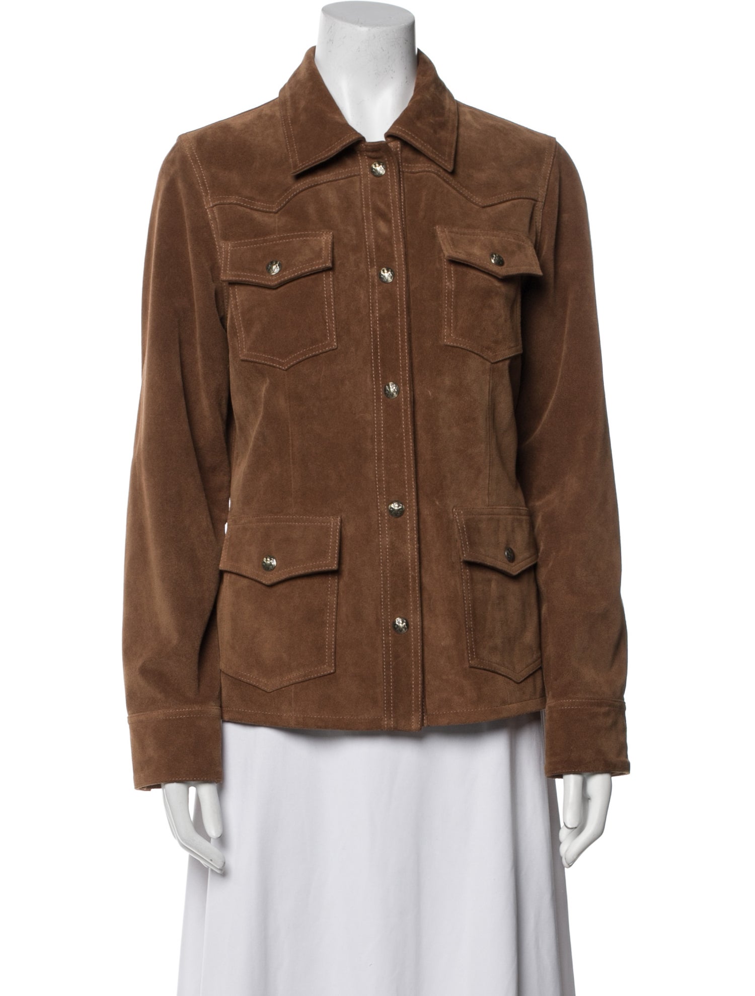 Nili Lotan Suede Utility Jacket