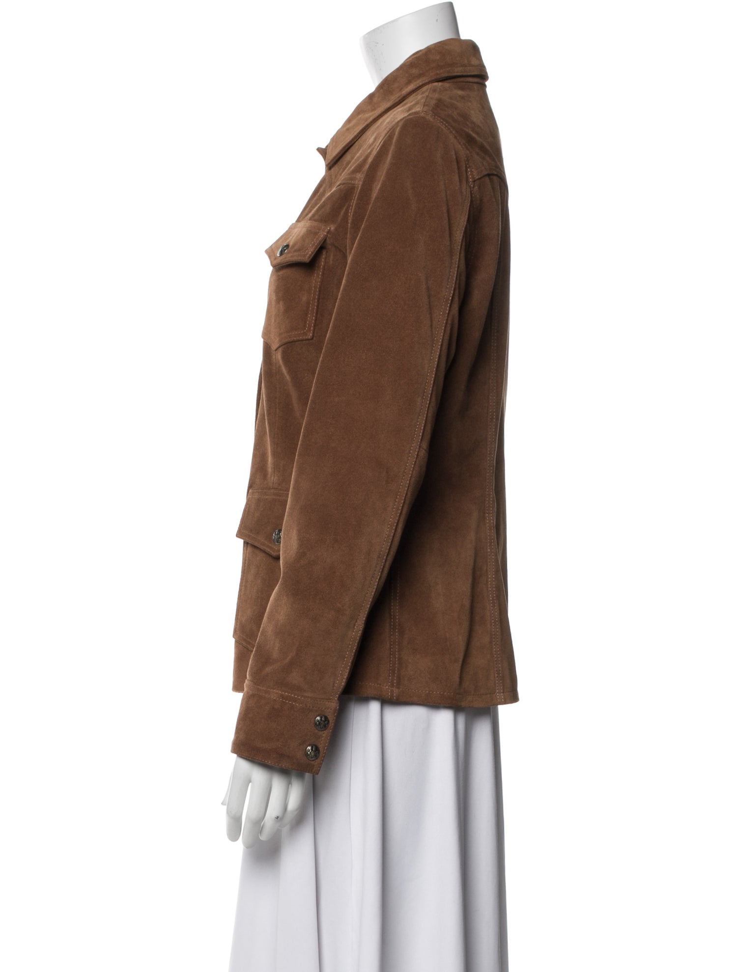 Nili Lotan Suede Utility Jacket