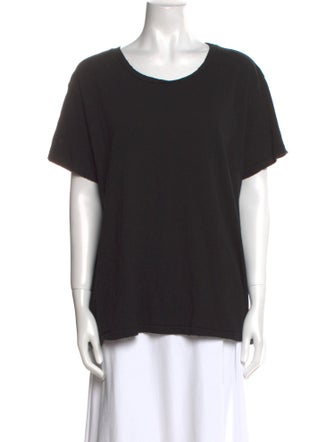 Nili Lotan Scoop Neck Short Sleeve T-Shirt